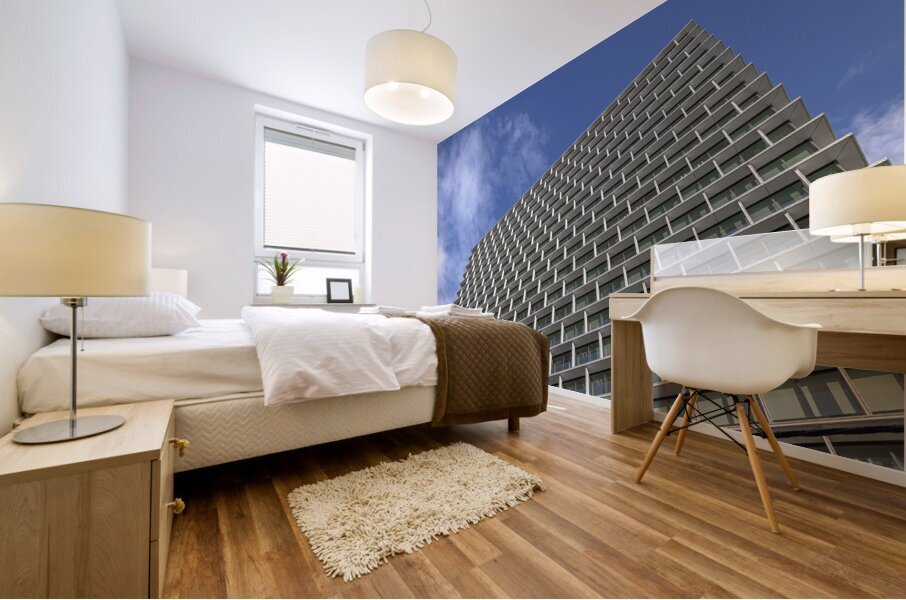 Modern office building facade Mural print