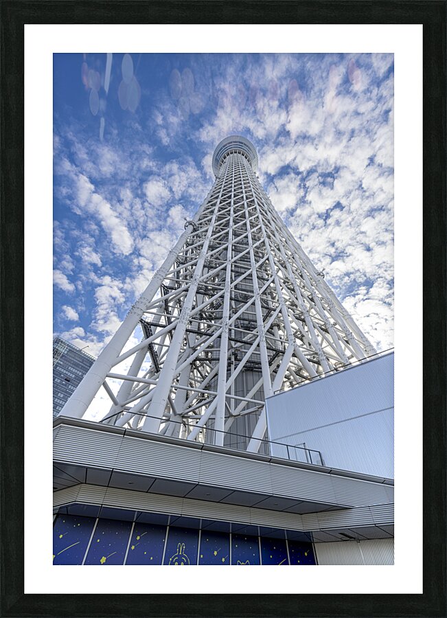 Tokyo Sky Tree bottom view  Picture Frame print