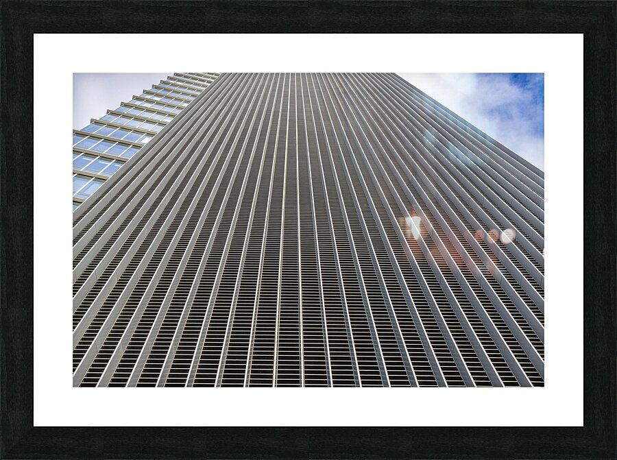 modern regular-pattern building Picture Frame print