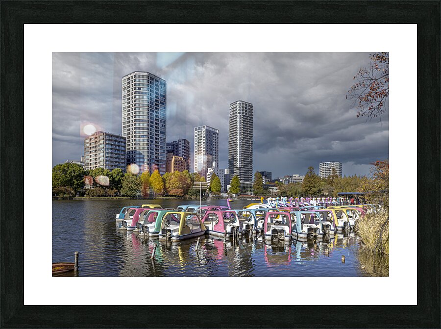 lake in Ueno Park in Tokyo Picture Frame print