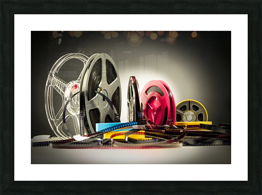 vintage reels of super eight film  Picture Frame print