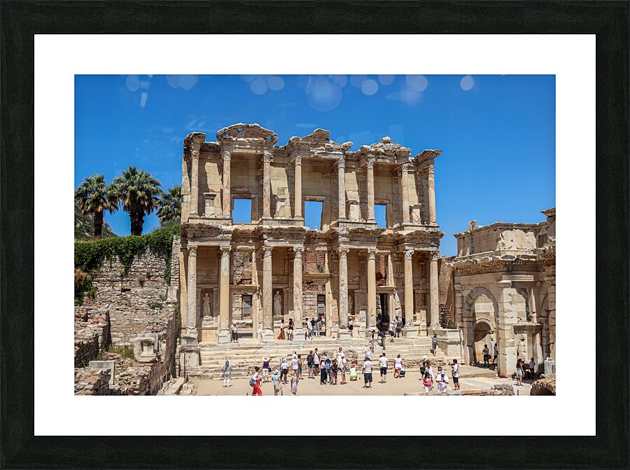 The Library of Celsus Picture Frame print