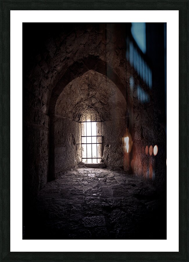 window with bars  Picture Frame print