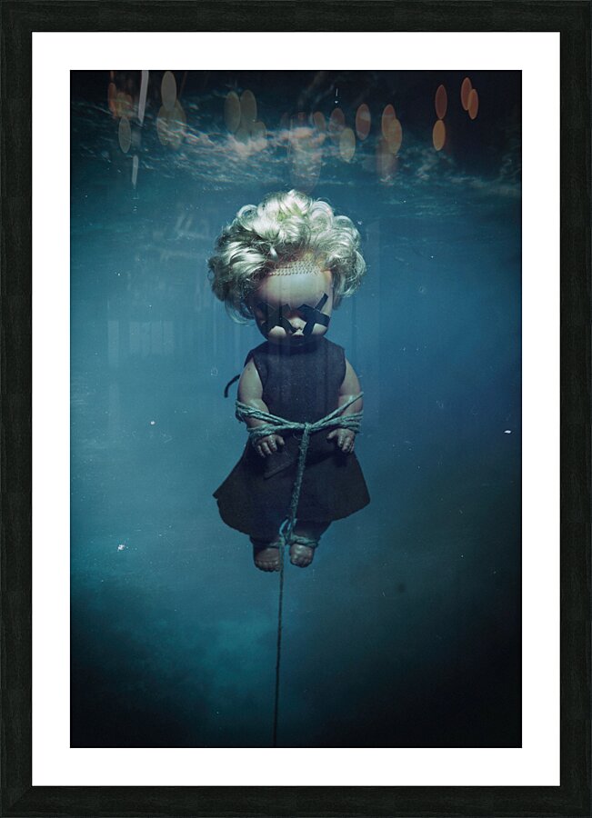 bound doll underwater Picture Frame print