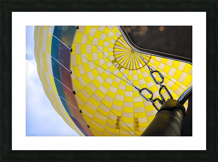 inner shell of a hot air balloon Picture Frame print