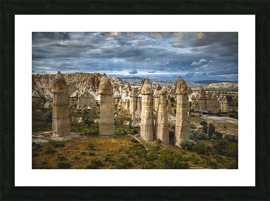 famous rock formations in love valley.  Picture Frame print