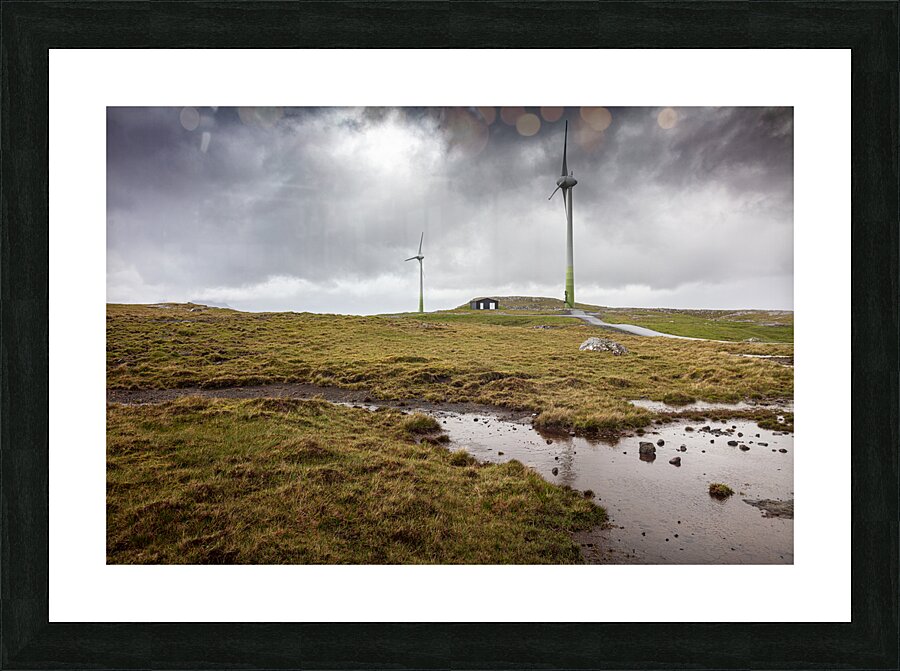 wind turbines  Picture Frame print
