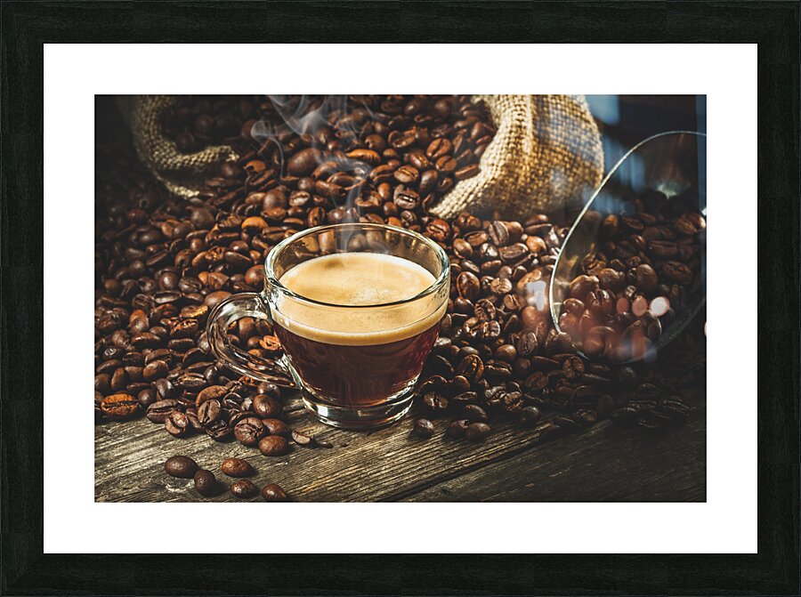 coffee background Picture Frame print
