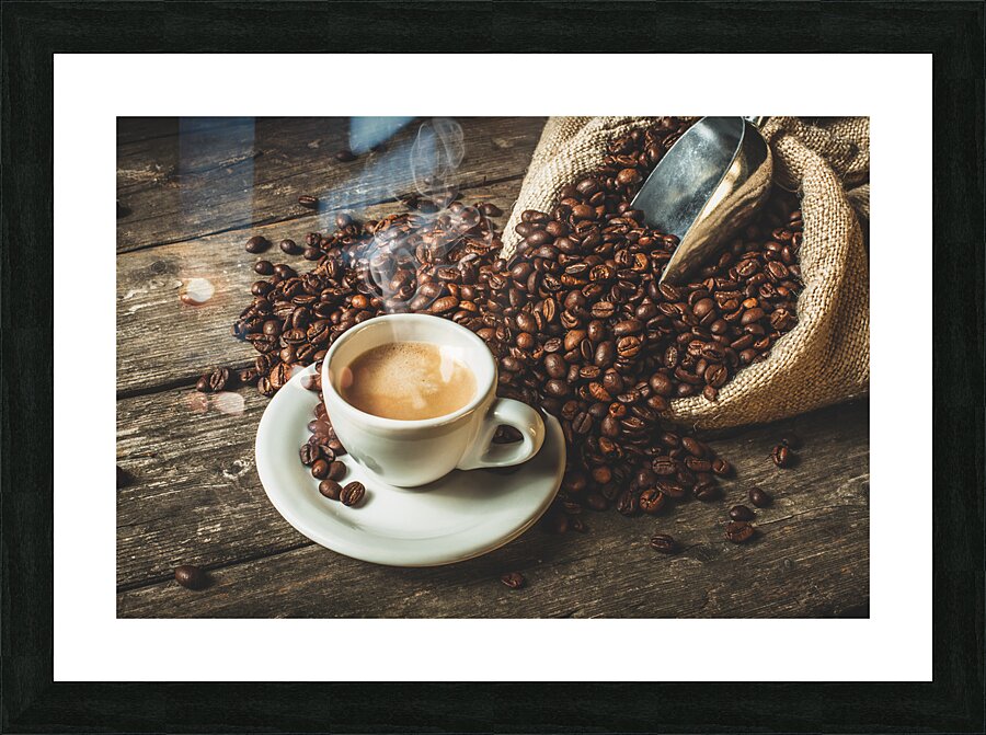 coffee background Picture Frame print
