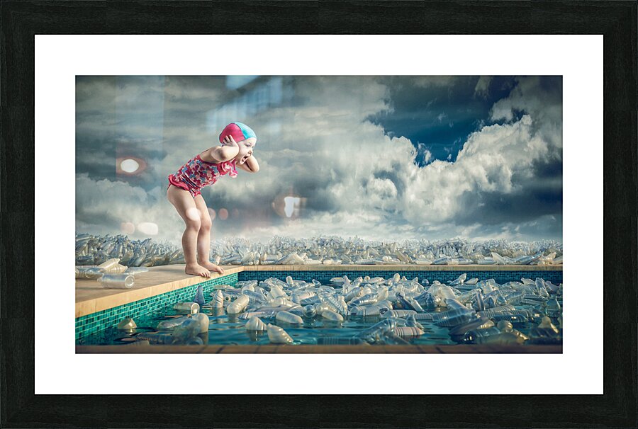 be plastic free Picture Frame print