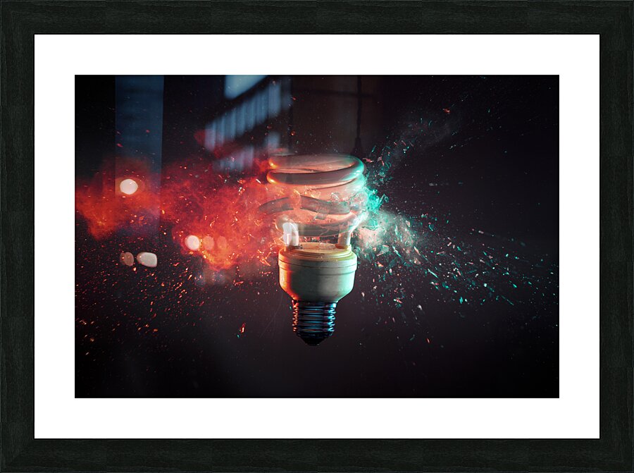 no power at all Picture Frame print
