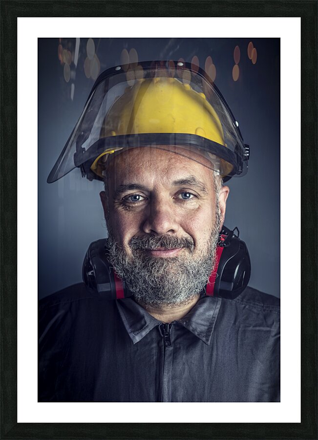portrait of labor Picture Frame print