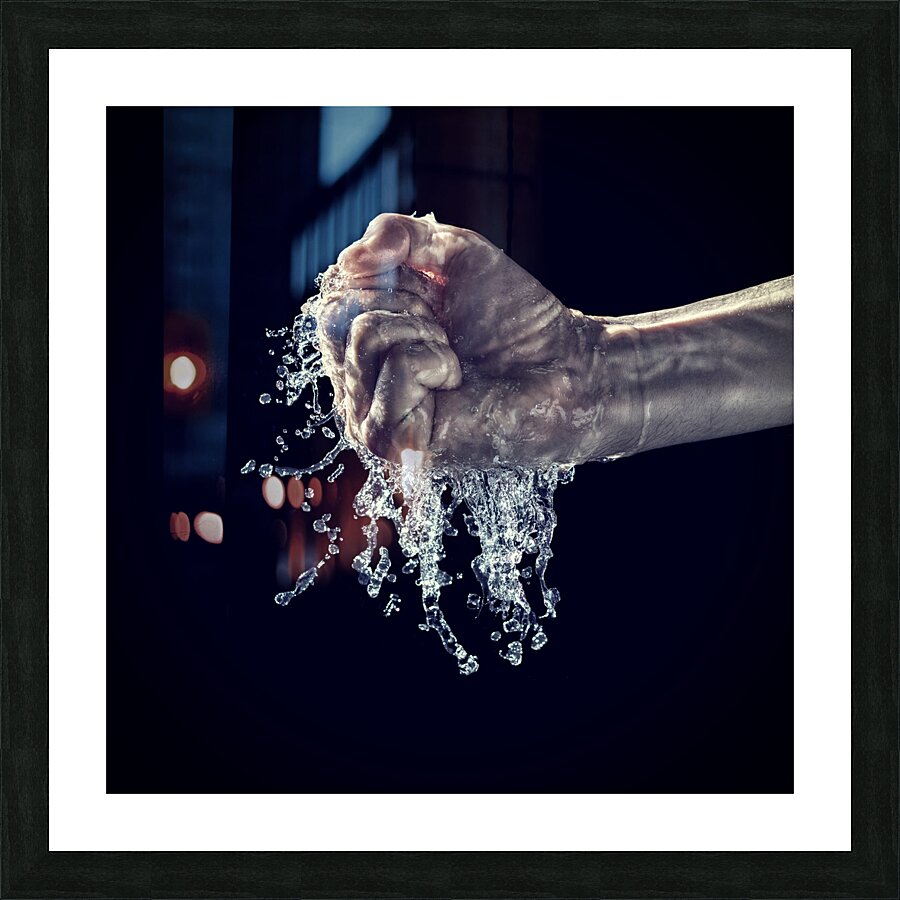water is the real power Picture Frame print