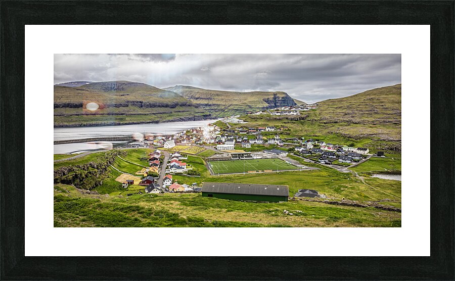 town in faroe Picture Frame print