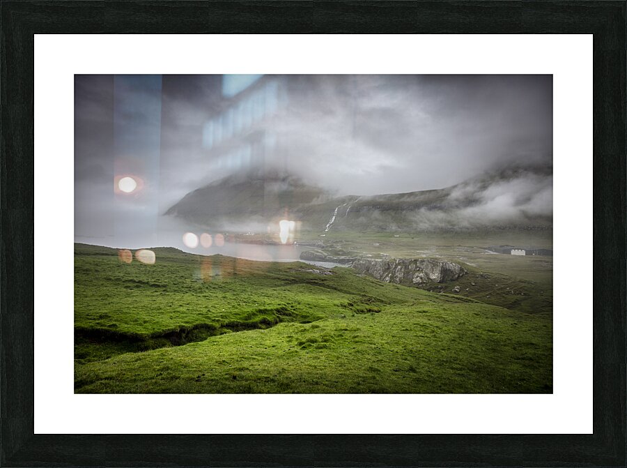 rainy day in faroe  Picture Frame print