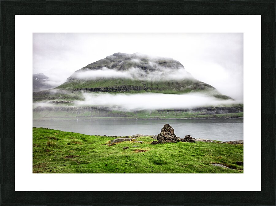 view in faroe islands Picture Frame print