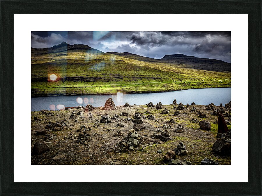 faroe island view Picture Frame print