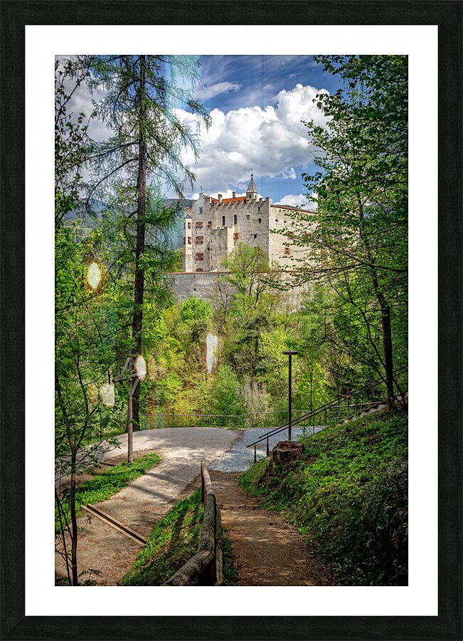 brunico castle view Picture Frame print