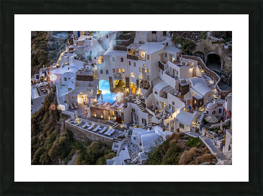 oia santorini greece Picture Frame print