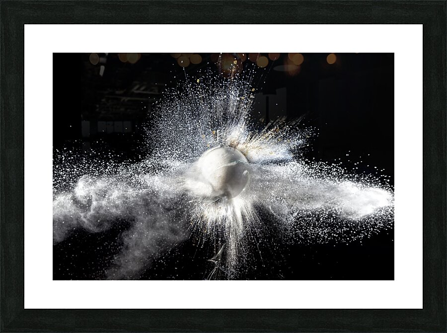 real explosion background Picture Frame print