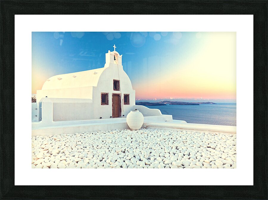 santorini Picture Frame print