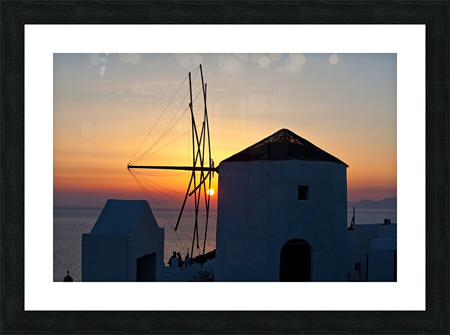 oia mill Picture Frame print