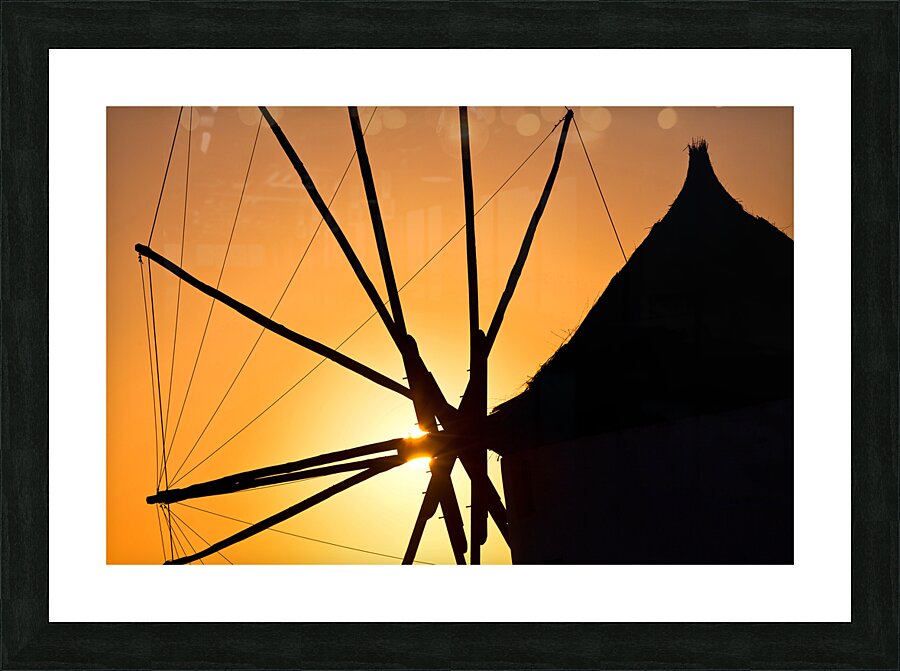 oia mill Picture Frame print