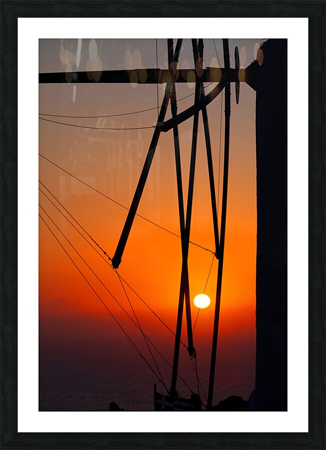 oia mill Picture Frame print