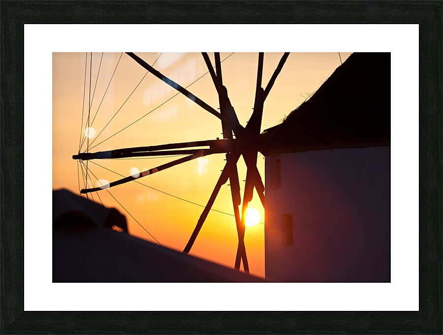 oia mill Picture Frame print