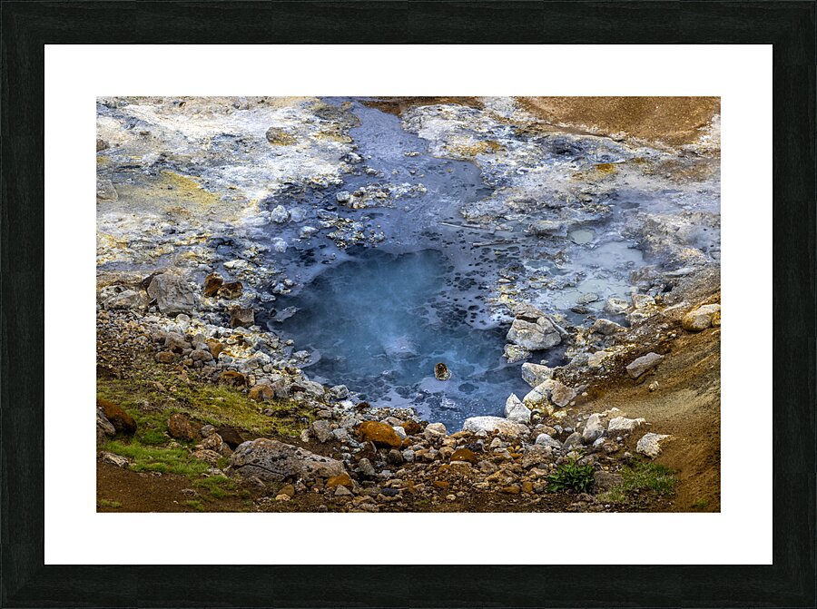 Geothermal hot spring pool Picture Frame print