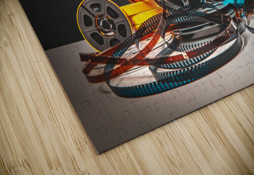 film-themed background old Super 8 reels  Gualtiero Boffi puzzle