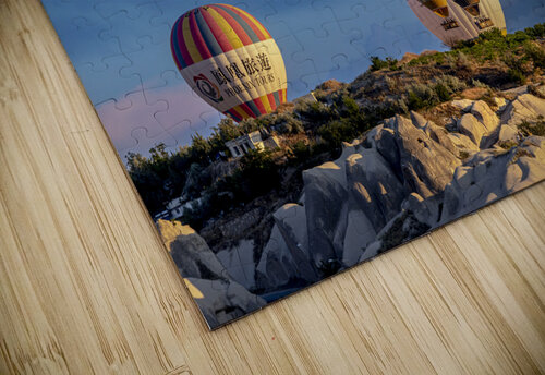 Hot air balloons fly over Goreme. Turkey Gualtiero Boffi puzzle