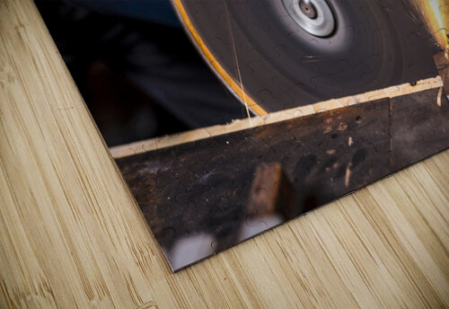man with grinder in action Gualtiero Boffi puzzle