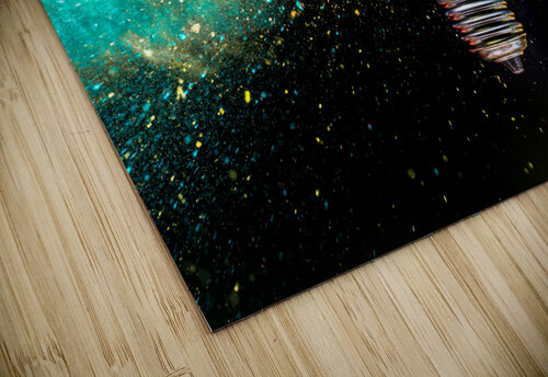Light bulb exploding with colorful powder  Gualtiero Boffi puzzle