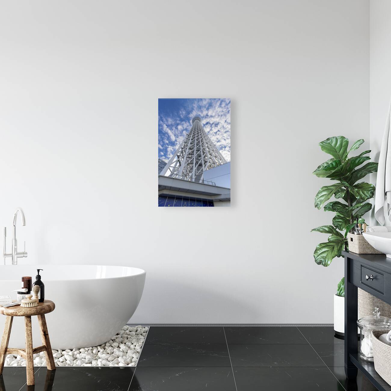 Tokyo Sky Tree bottom view  Reproduction