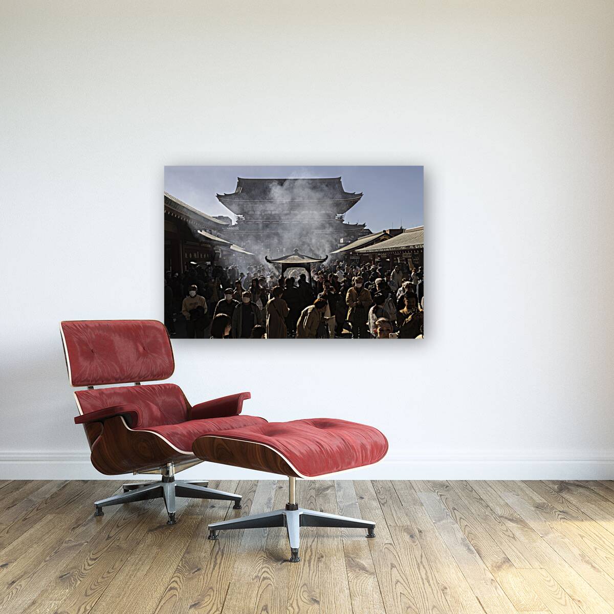 tourists visit the Senso Ji temple Reproduction