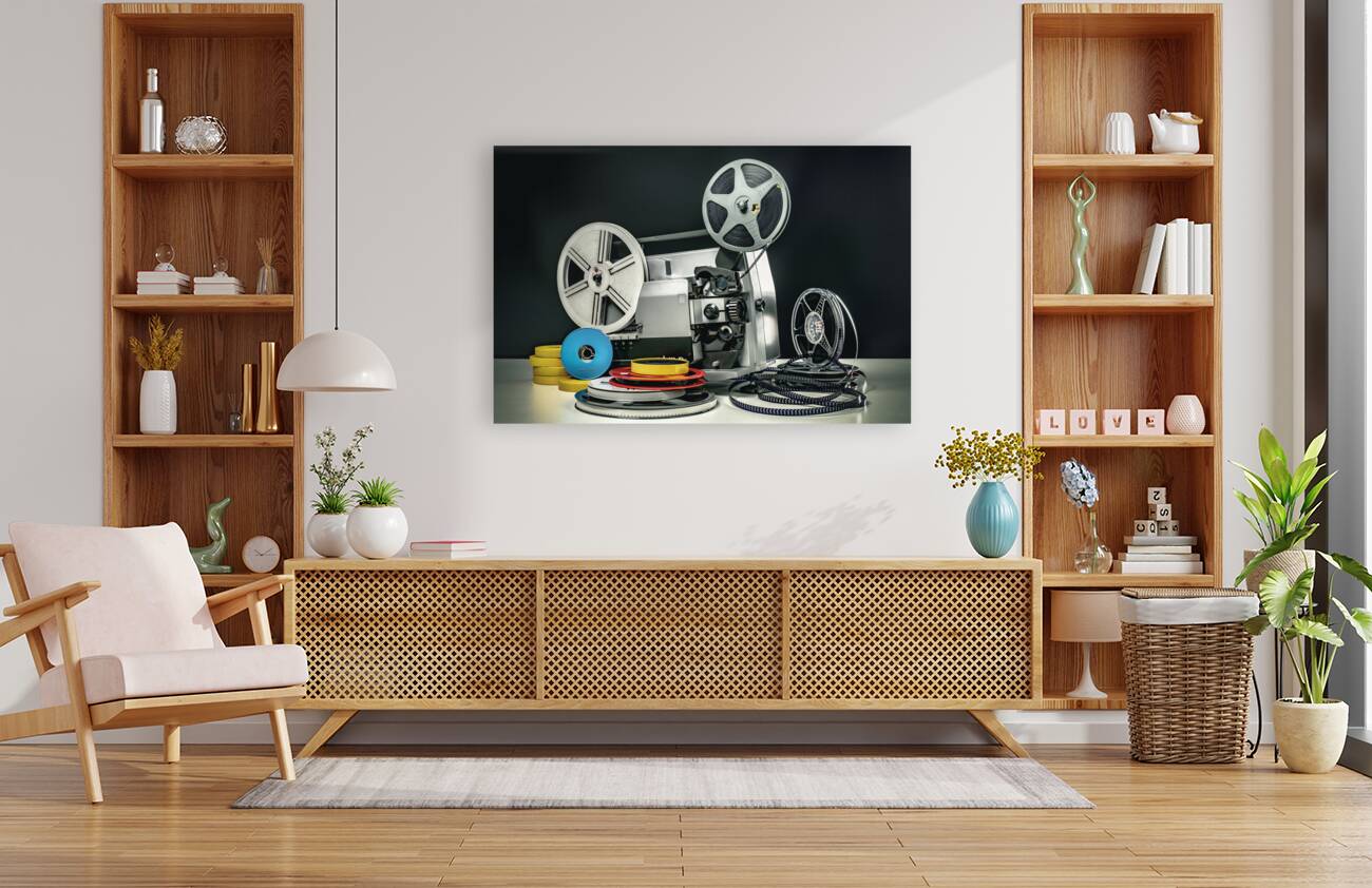 old 8mm film projector  Reproduction