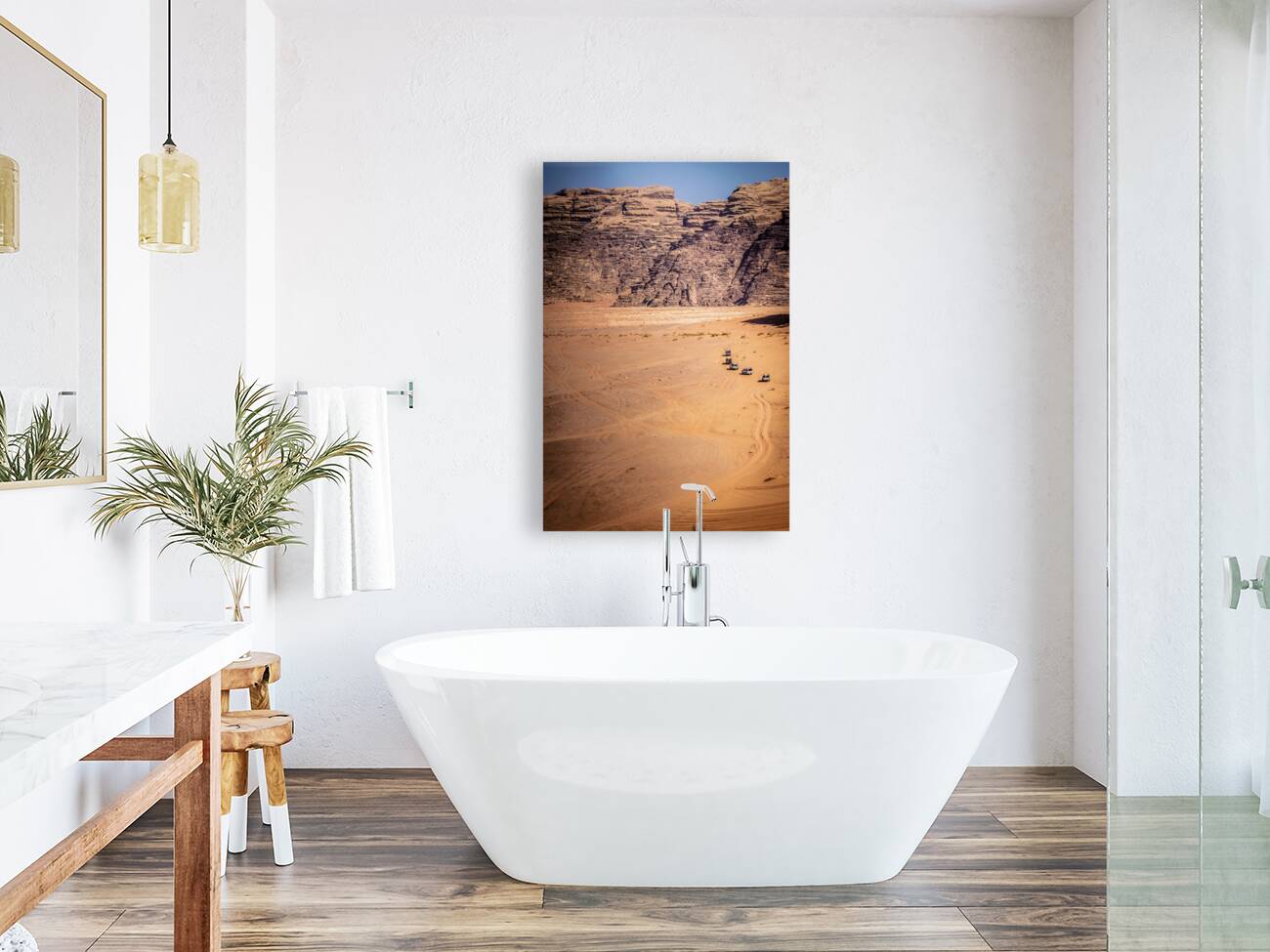 view of the wadi rum desert  Reproduction