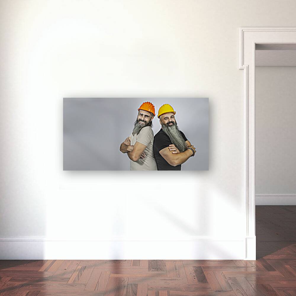 workers with smiling  Reproduction