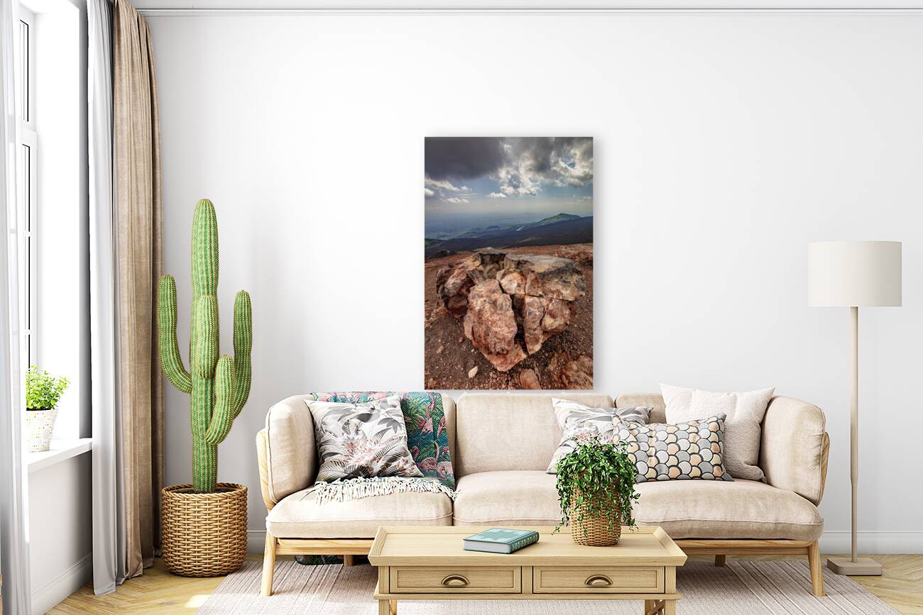 Etna volcano stone Reproduction