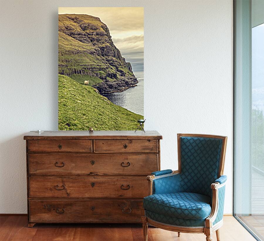 cliff view in faroe  Reproduction