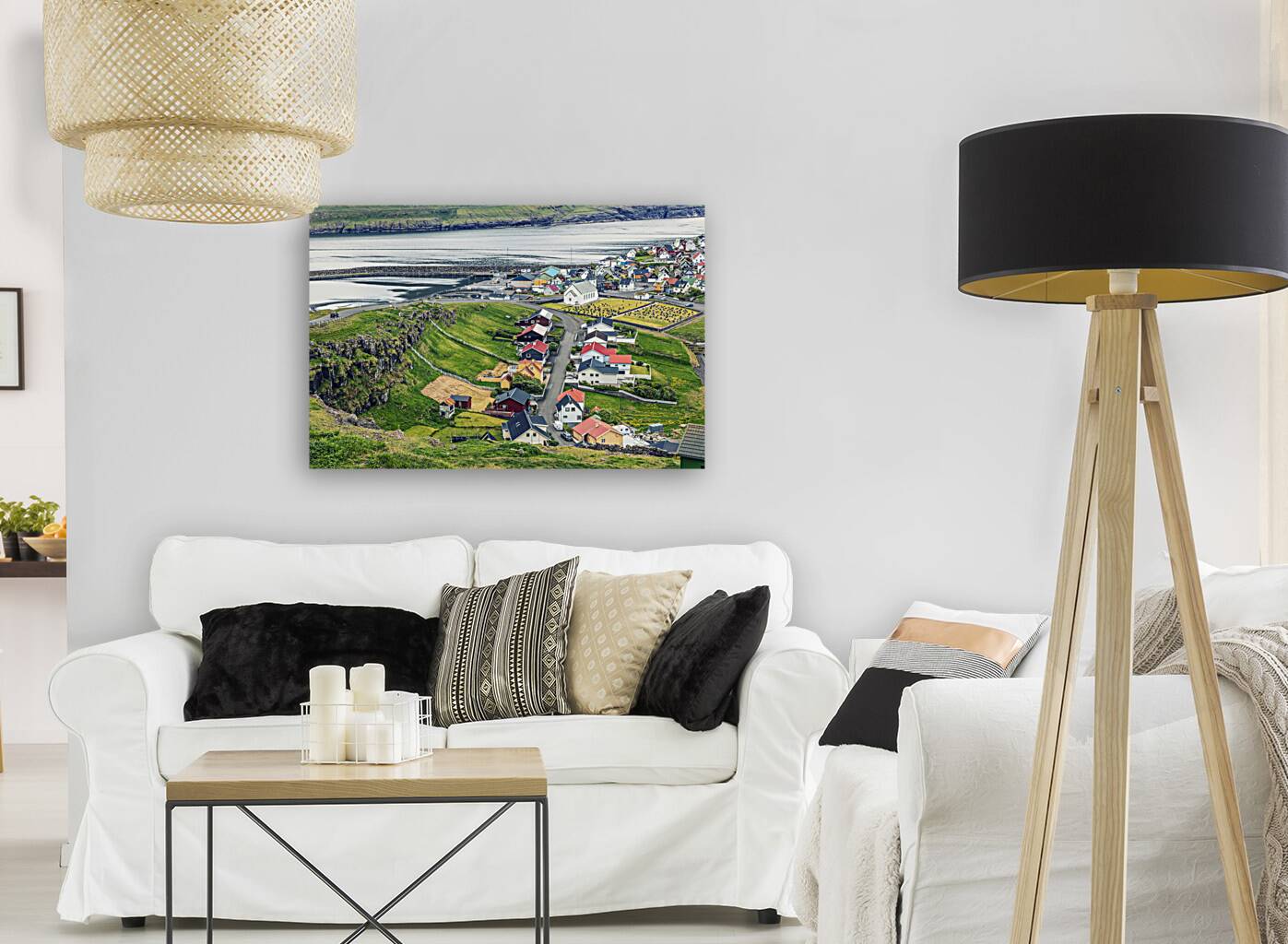 town in faroe Reproduction