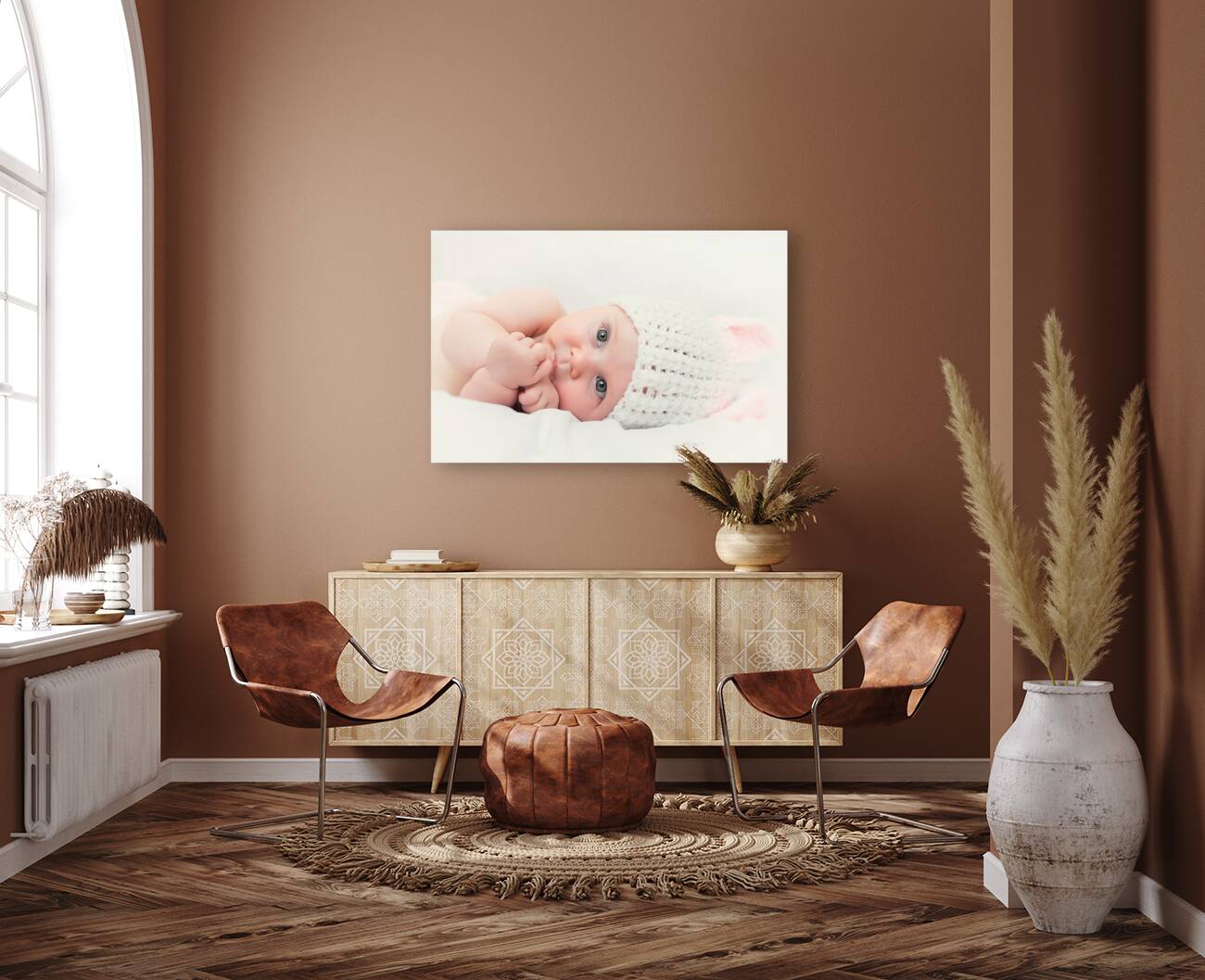 cute newborn portrait Reproduction