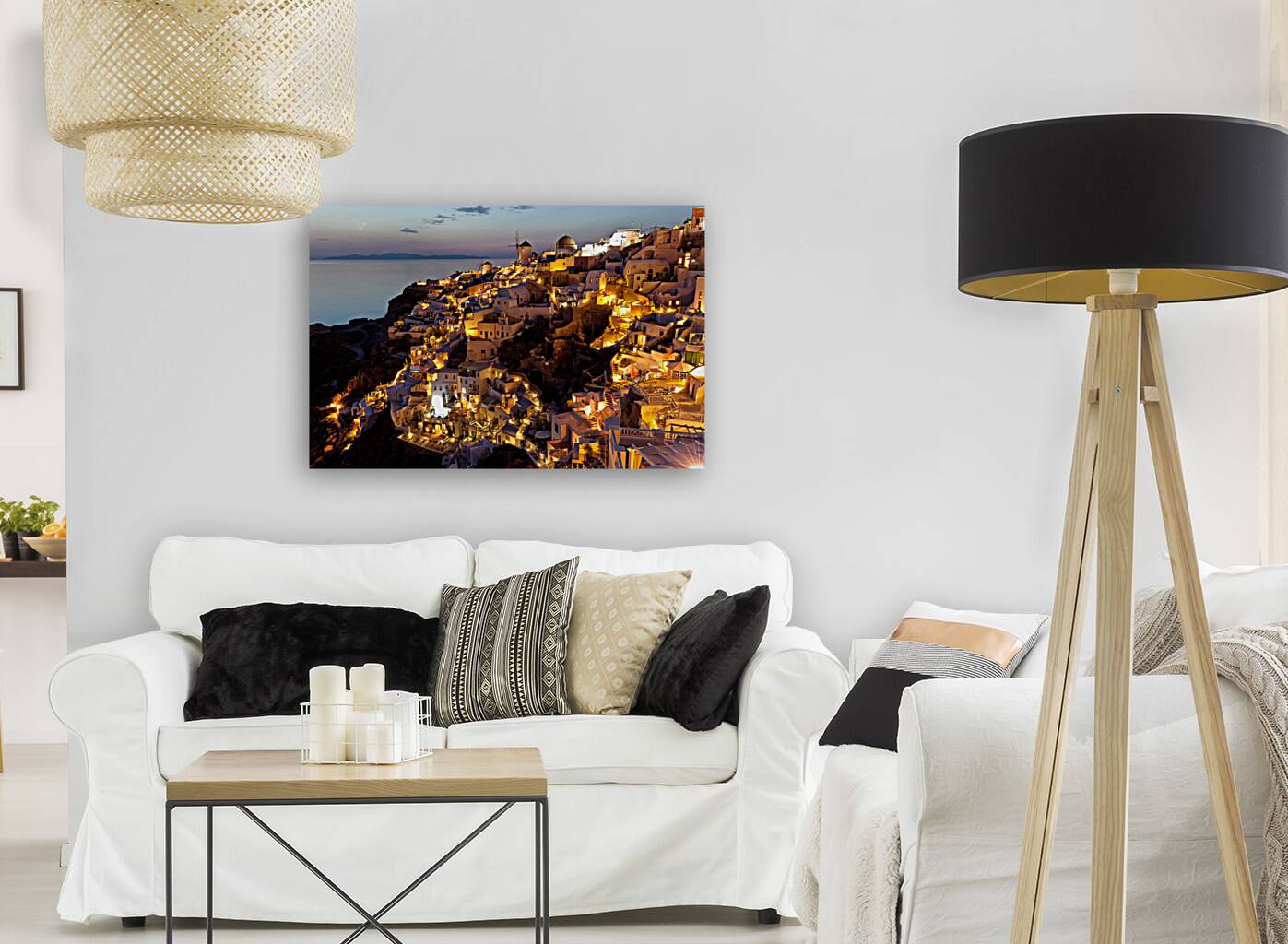 oia night view Reproduction