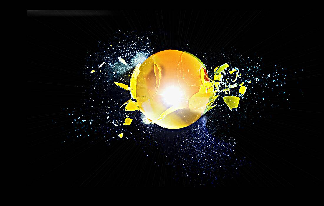 glass explosion Reproduction