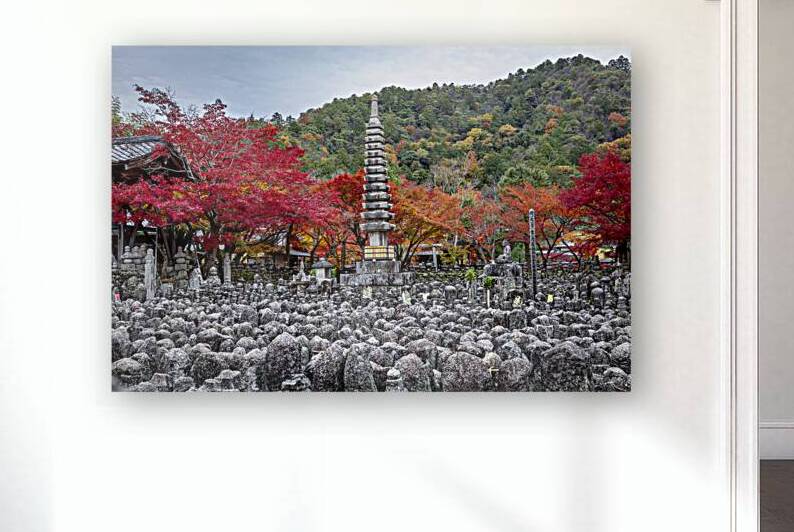 tombs in the temple of Adashino Nenbutsuji  by Gualtiero Boffi