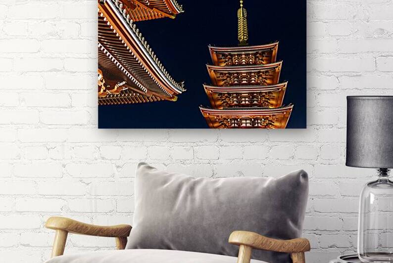 Tokyos senso ji temple pagoda  by Gualtiero Boffi