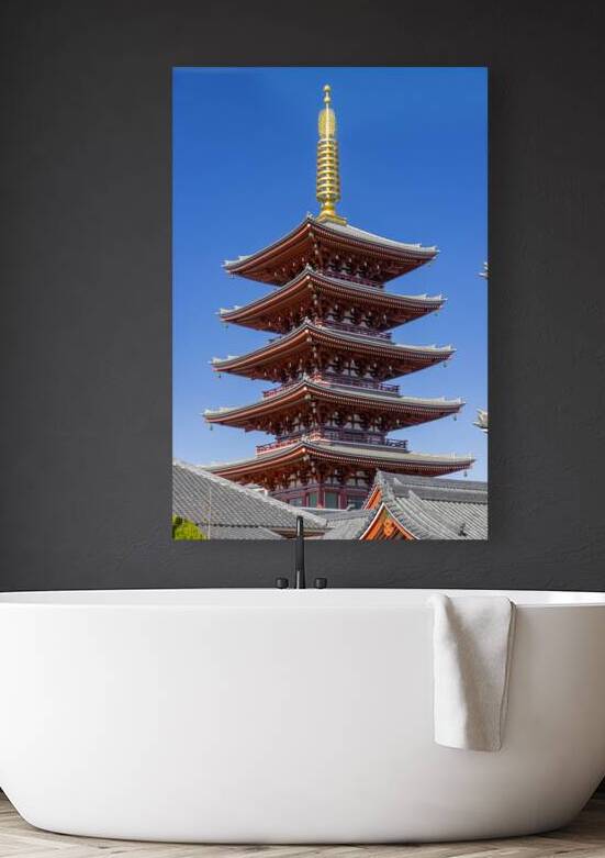 Senso Ji temple pagoda  by Gualtiero Boffi