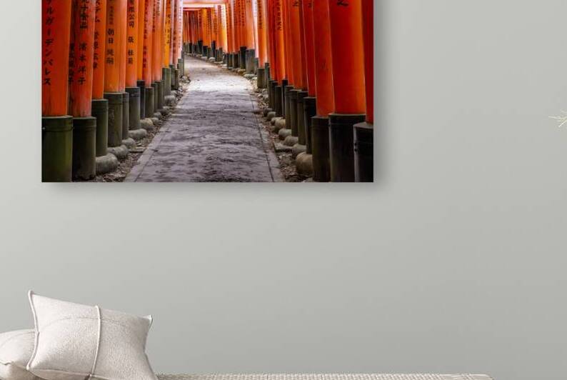 tunnel in fushimi inari temple by Gualtiero Boffi