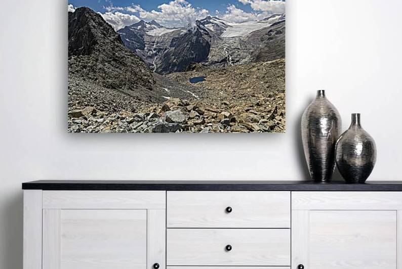 view of glaciers in the mountains of the tonale pass  by Gualtiero Boffi